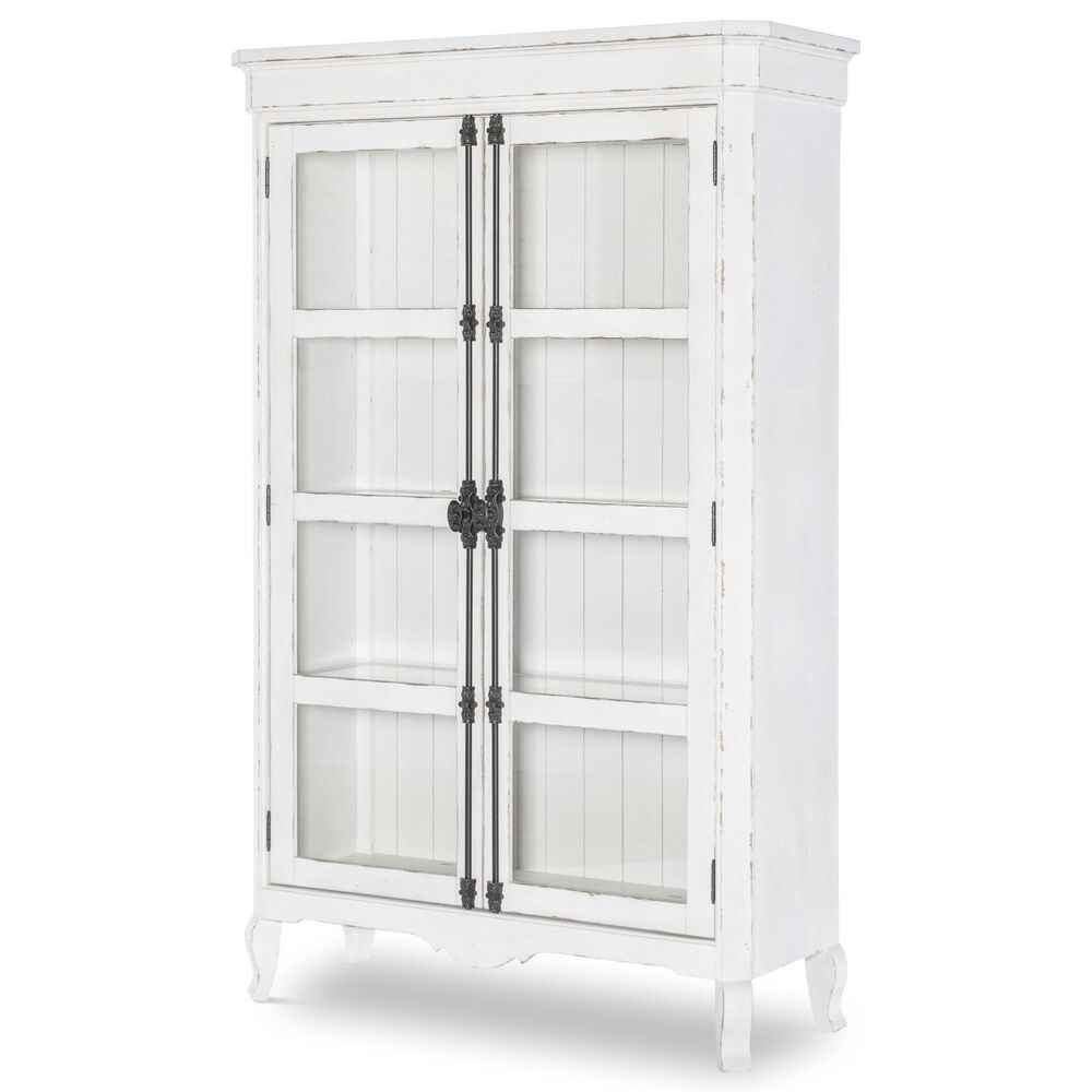 Legacy Classic Furn Direct Shp Vintage Market 2-Door Display Cabinet in Picket Fence, , large