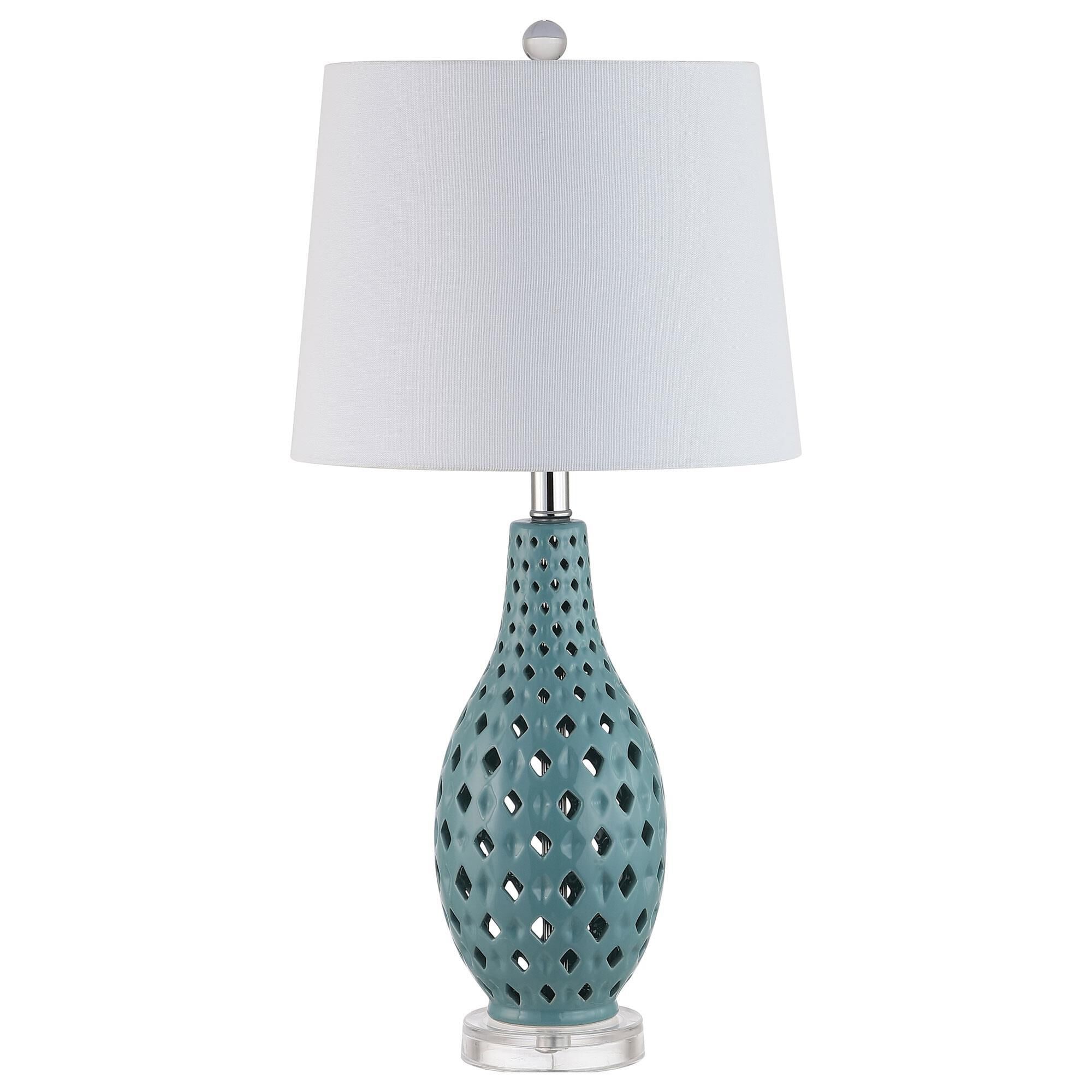 Safavieh blue and online white lamp