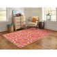 Oriental Weavers Cayman Sand and Pink 3"10" x 5"5" Indoor/Outdoor Area Rug, , large