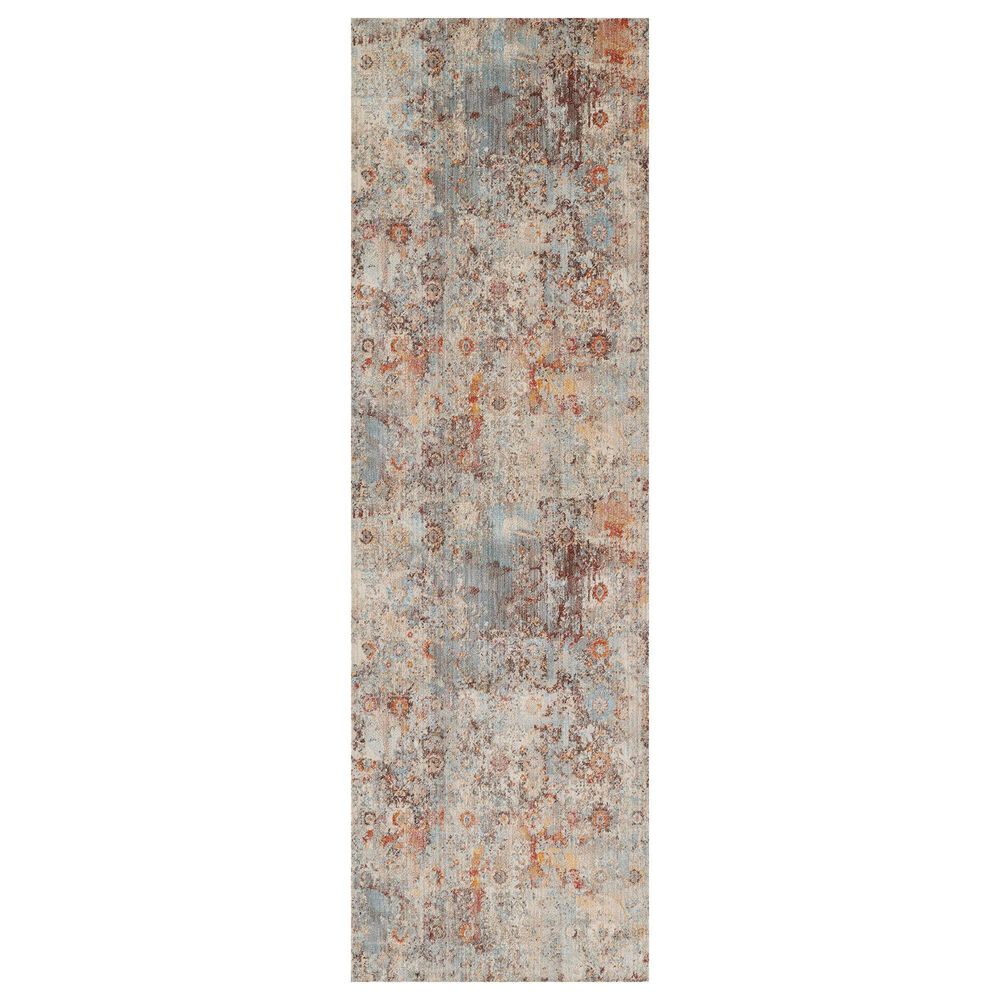 Momeni Izmir IZ-01 2"6" x 8" Tan, Blue and Rust Runner, , large