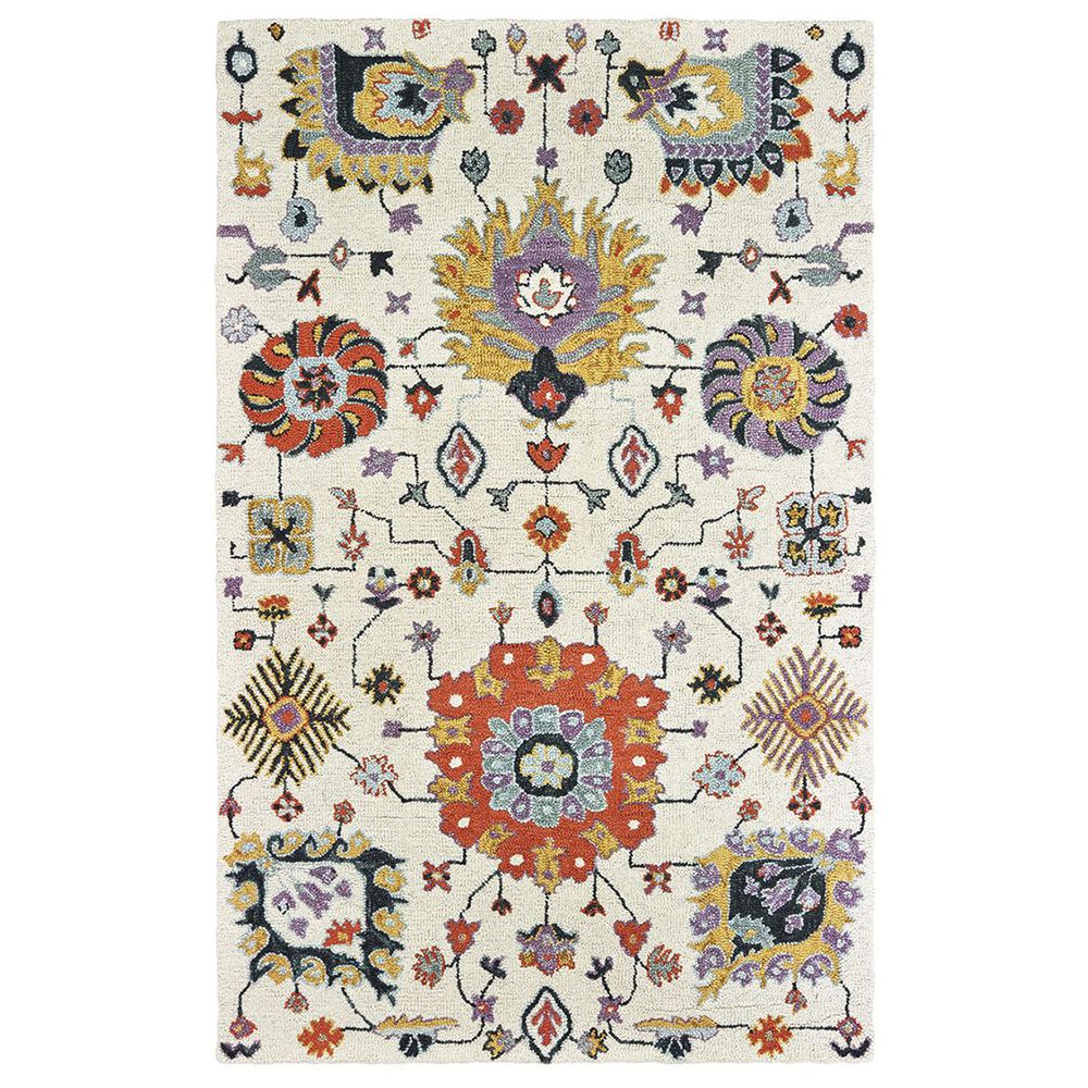 Oriental Weavers Zahra 75502 2'6" x 8' Ivory and Orange Runner, , large