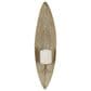 Maple and Jade Single Candle Wall Sconce in Brass, , large