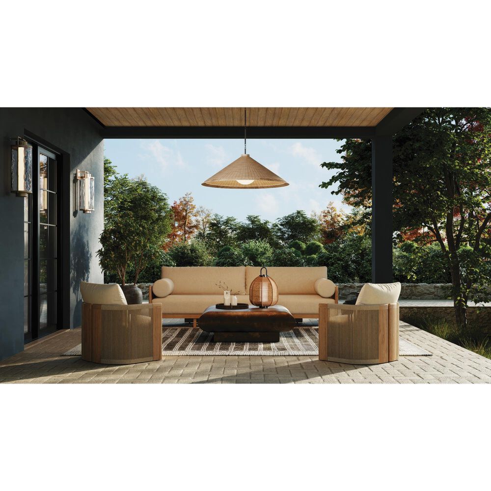 Troy Lighting Devlin 44" 1-Light Exterior Pendant in Bronze, , large