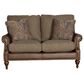 Craftmaster Furniture Corp Custom Blends Stationary Loveseat in Brown, , large