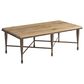 Lexington Home Brands Montecito Catalonia Rectangular Cocktail Table in Chaparral and Bronze, , large
