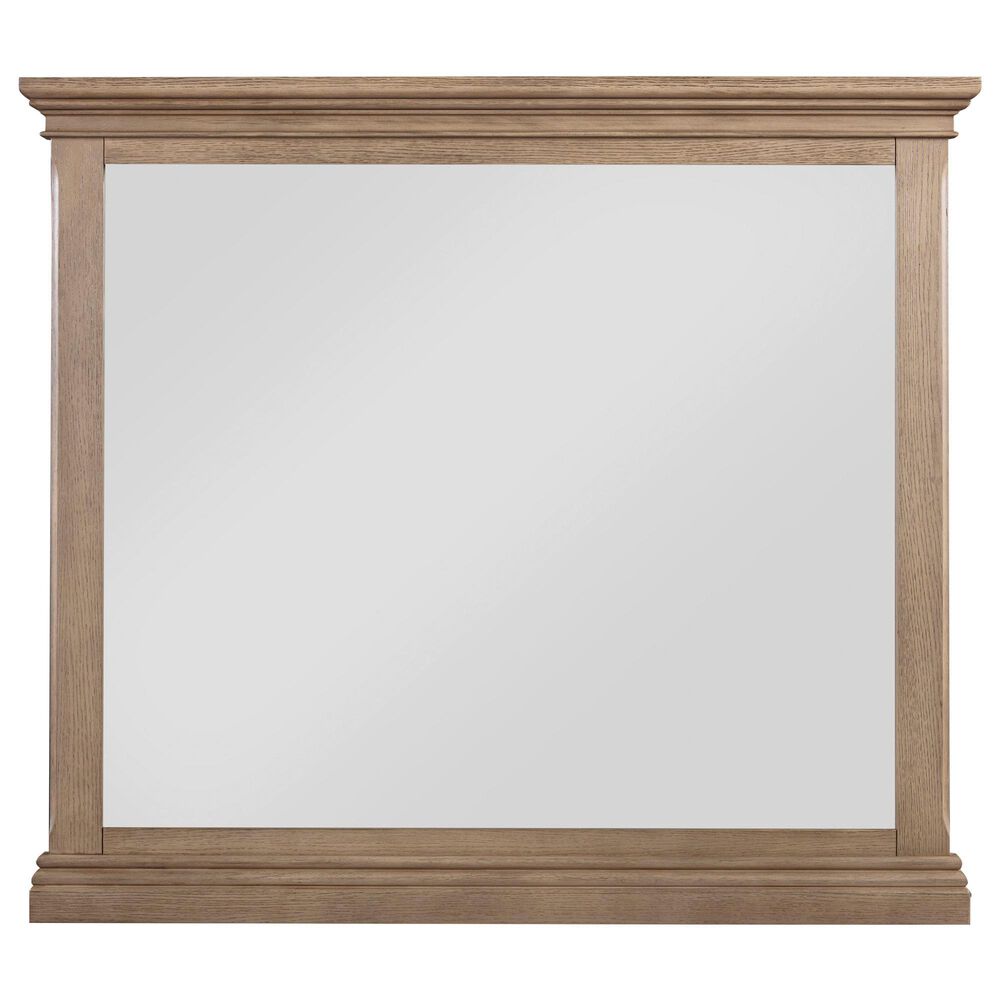 Riva Ridge Oxford 3-Piece Queen Sleigh Bedroom Set in Tan with USB Ports, , large