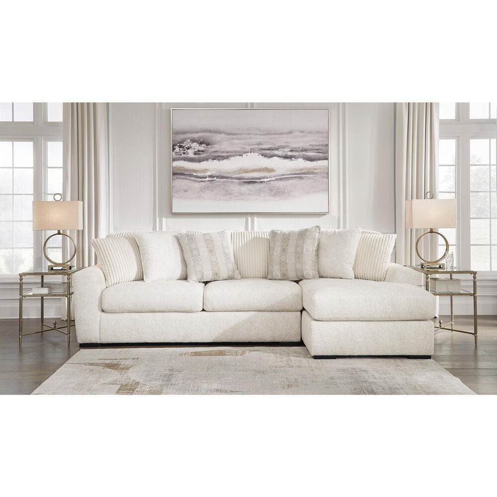 Ashley Chessington 2-Piece Right Facing Sectional with Chaise in Ivory, , large