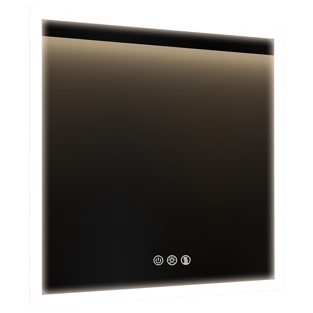 HOMLUX 36" x 36" LED Bathroom Vanity Mirror in Silver, , large