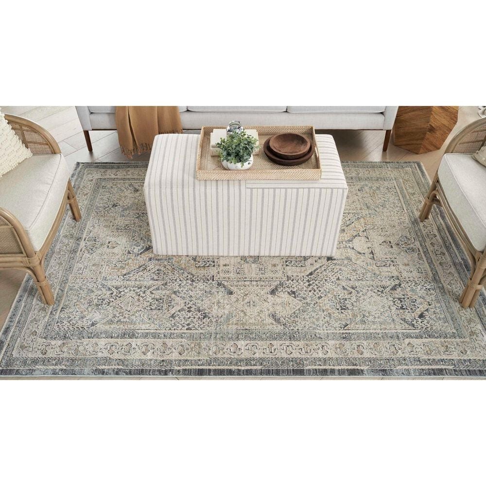 Nourison Lynx 12&#39; x 15&#39;9&quot; Ivory and Charcoal Area Rug, , large
