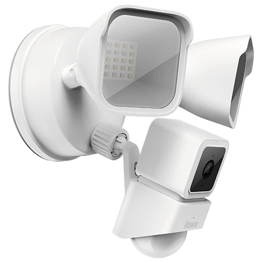 Roku Smart Home Floodlight Camera in White, , large