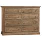 Viceray Collections Carlisle 8-Drawer Dresser in Warm Natural, , large