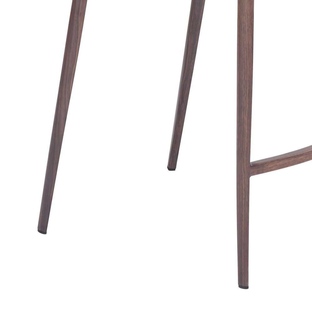 Zuo Modern Ace Counter Chair in Gray/Brown &#40;Set of 2&#41;, , large