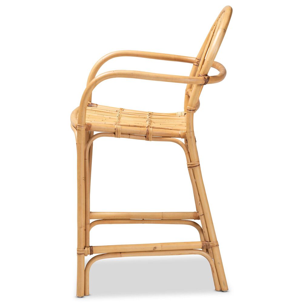 Baxton Studio Tugera Counter Stool in Natural Brown, , large