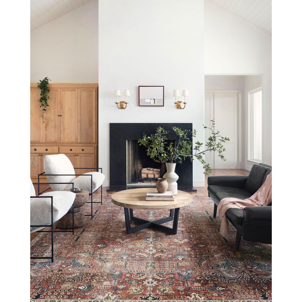 Chris Loves Julia x Loloi Jules 7&#39;6&quot; x 9&#39;6&quot; Merlot and Multicolor Area Rug, , large