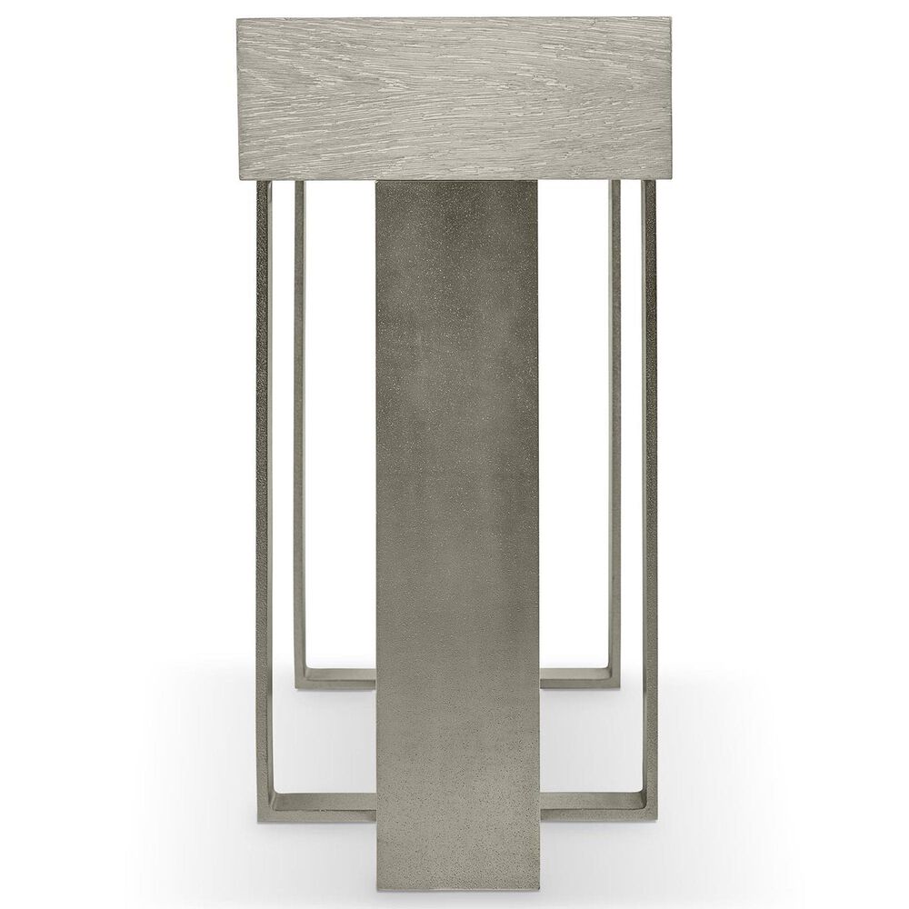 Bernhardt Tempo Console Table in Larza and Satin Nickel, , large