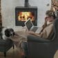 Timberlake Lavish Home Long Faux Rabbit Fur Throw in White, , large