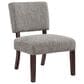 OSP Home Jasmine Accent Chair in Speckled Charcoal, , large