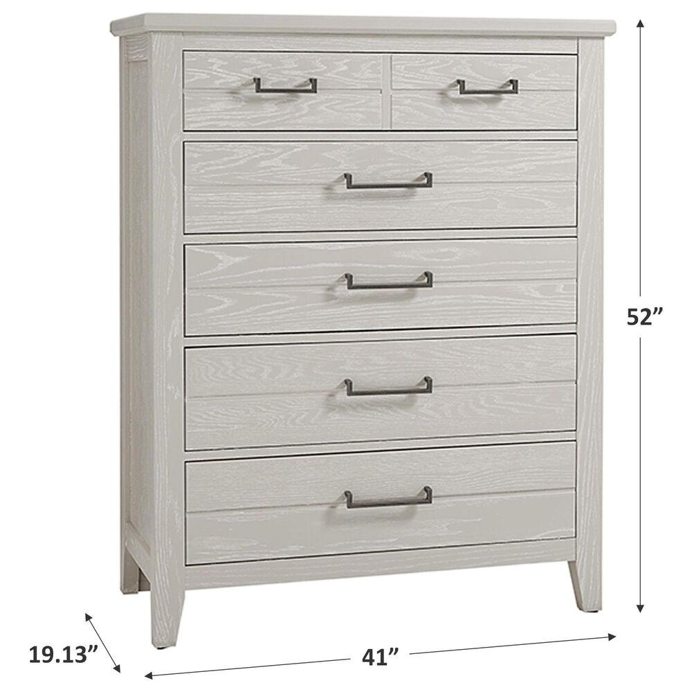 Viceray Collections Passageways 5 Drawer Chest in Oyster Grey, , large