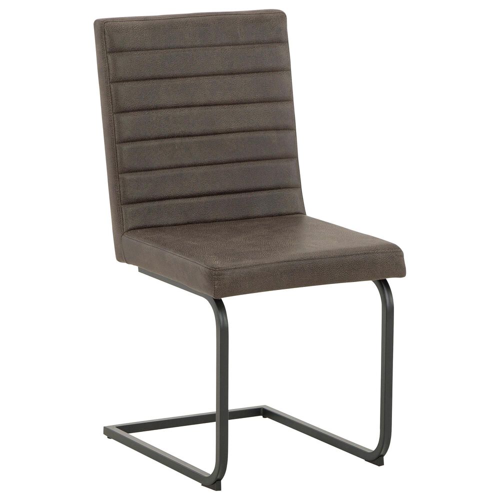 Signature Design by Ashley Strumford Side Chair with Gray Cushion in Black, , large