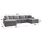 Ashley Modmax 4-Piece Sectional with Double Chaise in Granite, , large