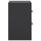 Ashley Vertani 2-Drawer Nightstand in Black and Honey Brown, , large