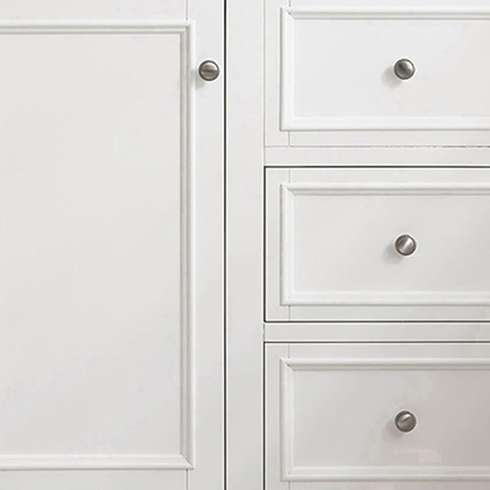 James Martin Vanities De Soto 36&quot; Single Bathroom Vanity in Bright White with 3 cm Arctic Fall Solid Surface Top and Rectangular Sink, , large