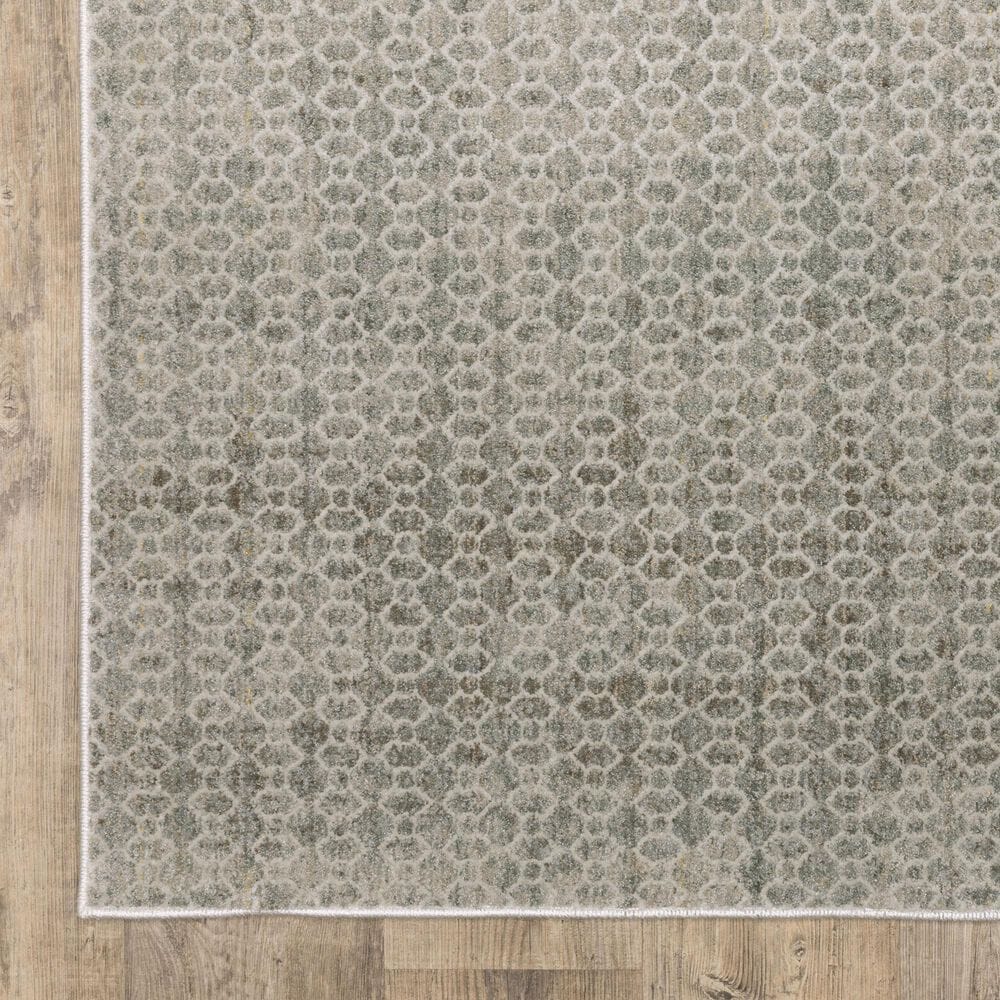 Oriental Weavers Mallory MAL04 Grey and Blue 3&#39;3&quot; x 5&#39; Area Rug, , large