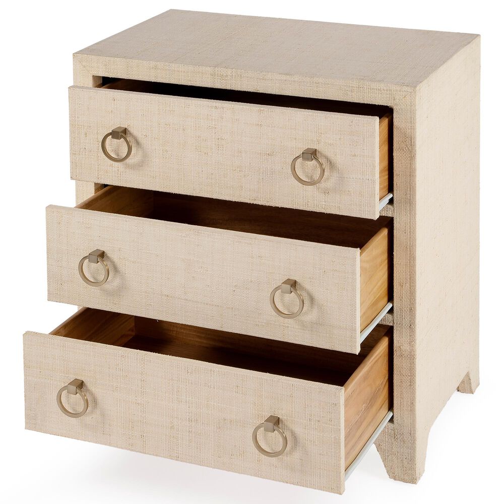 Butler Specialty Company Bar Harbor 3-Drawer Nightstand in Natural, , large