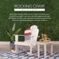 Linon Home Decor Adirondack Rocking Chair in White, , large