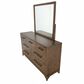 Riverside Furniture Calhoun 7-Drawer Dresser and Mirror in Whiskey Oak, , large