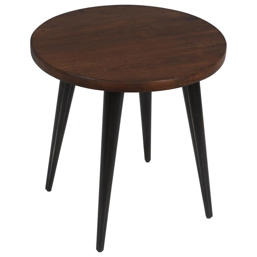 Waltham Prelude Round End Table in Walnut, , large