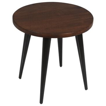 Waltham Prelude Round End Table in Walnut, , large