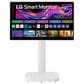 LG 31.5" 4K UHD IPS Smart Monitor Swing with Touchscreen and Rolling Stand in White, , large