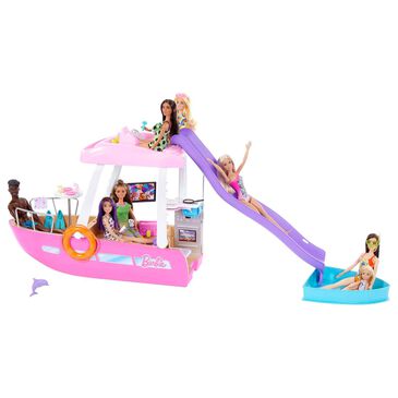 Barbie Boat with Pool Slide, Dream Boat Playset and Accessories, , large