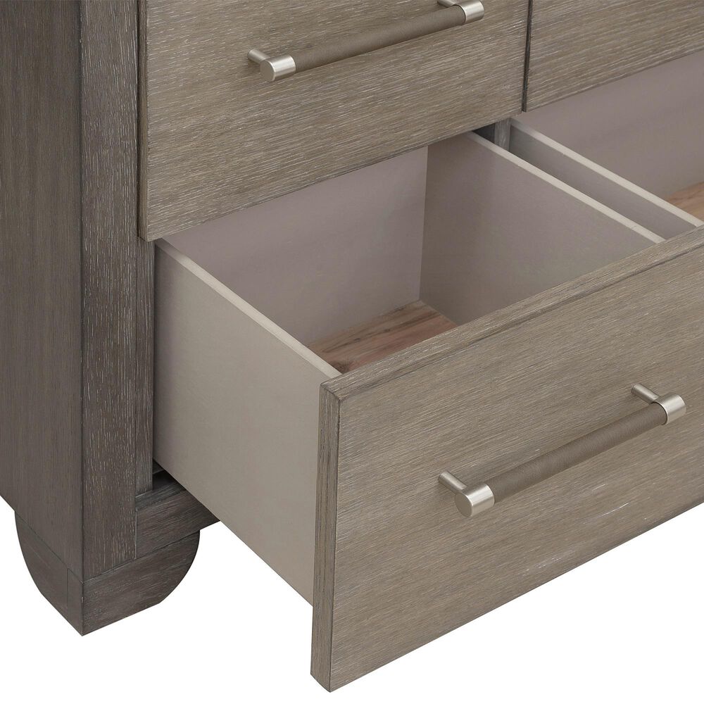 Nicolette Home Anderson Park Dark 9-Drawer Dresser and Mirror in Moose Trail and Frontier Brown, , large