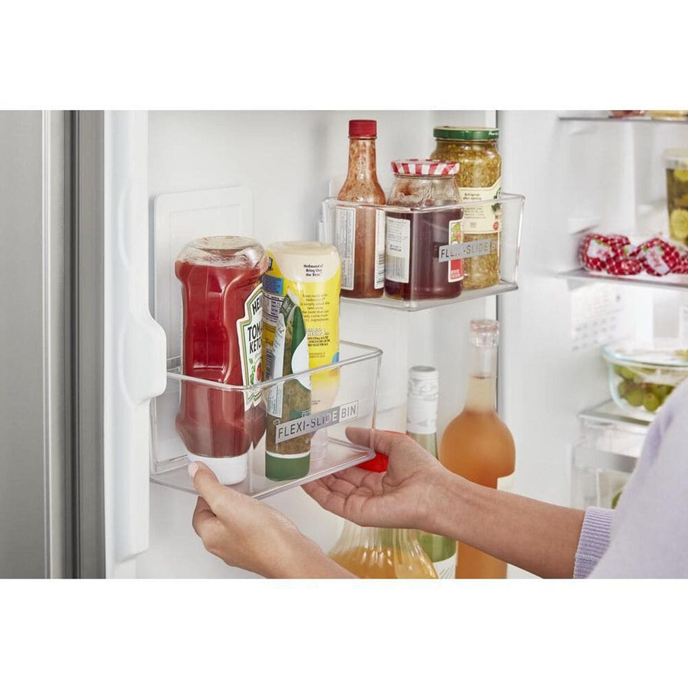 Whirlpool 12.9 Cu. Ft. 24&quot; Wide Bottom-Freezer Refrigerator - Stainless Steel, , large