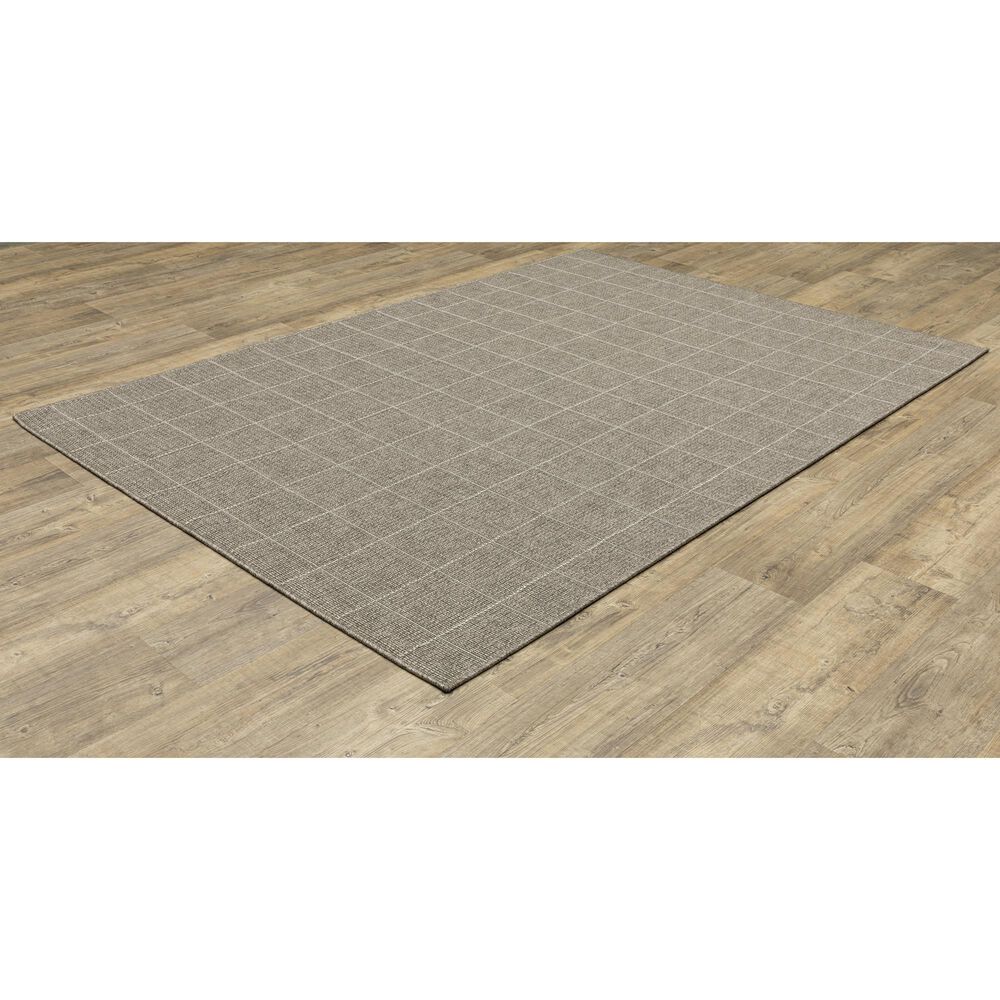 Oriental Weavers Caicos CA04B 6&#39;7&quot; x 9&#39;2&quot; Grey Area Rug, , large