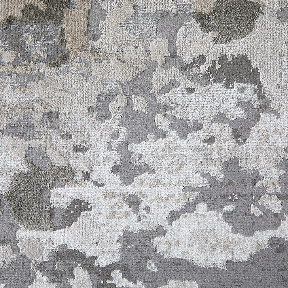 Feizy Micah 6&#39;7&quot; x 9&#39;6&quot; Silver and Gray Area Rug, , large