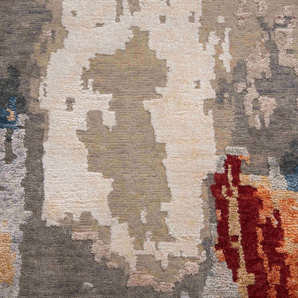 Rizzy Evolution 9&#39; x 12&#39; Gray and Burgundy Area Rug, , large