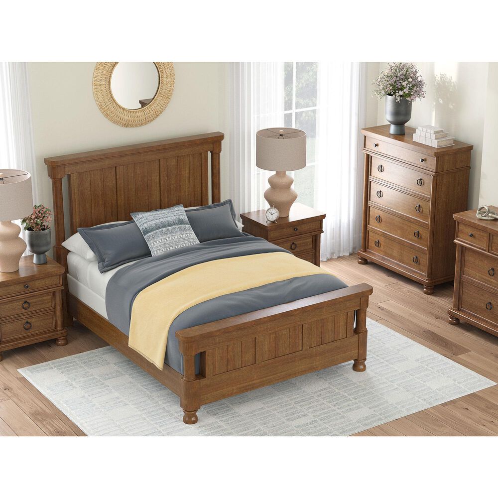 Ashley Rowlenstown 3 Piece Bedroom Set in Medium Brown, , large