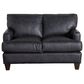Craftmaster Furniture Corp 3-Piece Stationary Leather Living Room Set in Dark Gray, , large