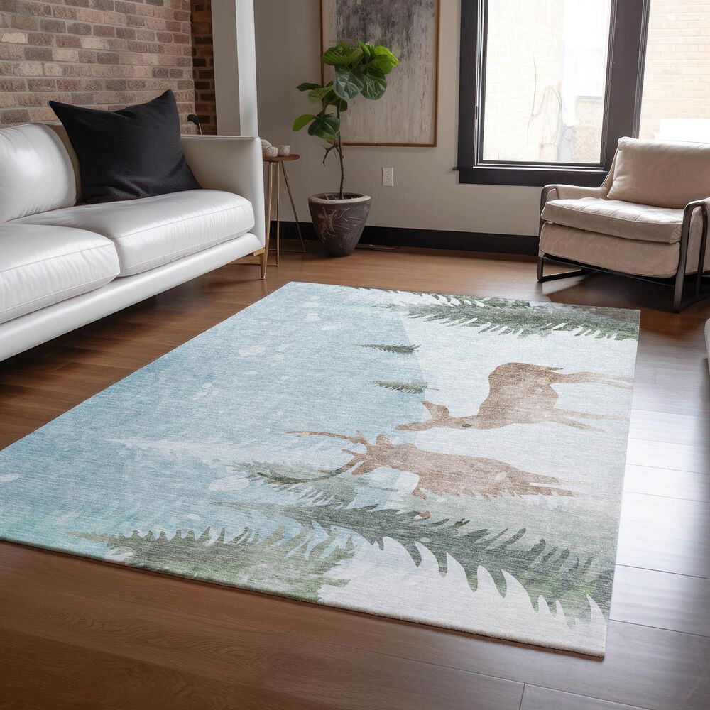 Dalyn Rug Company Wonderland WN29 5&#39; x 7&#39;6&quot; Sky Indoor/Outdoor Area Rug, , large