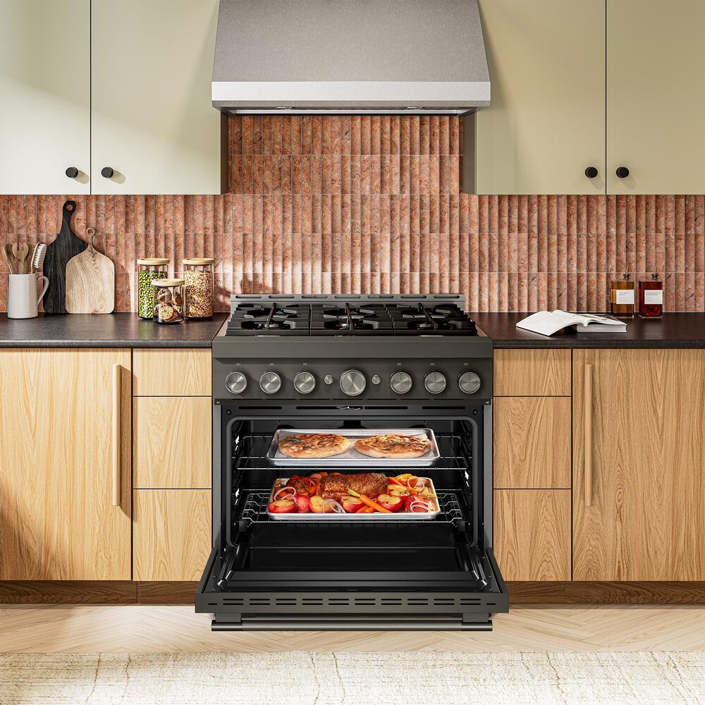 KitchenAid 5.1 Cu. Ft. Commercial-Style Gas Range in Black Ore, , large