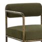 Club Collection By Sunpan Ajani Arm Chair with Copenhagen Olive Cushion in Antique Brass, , large