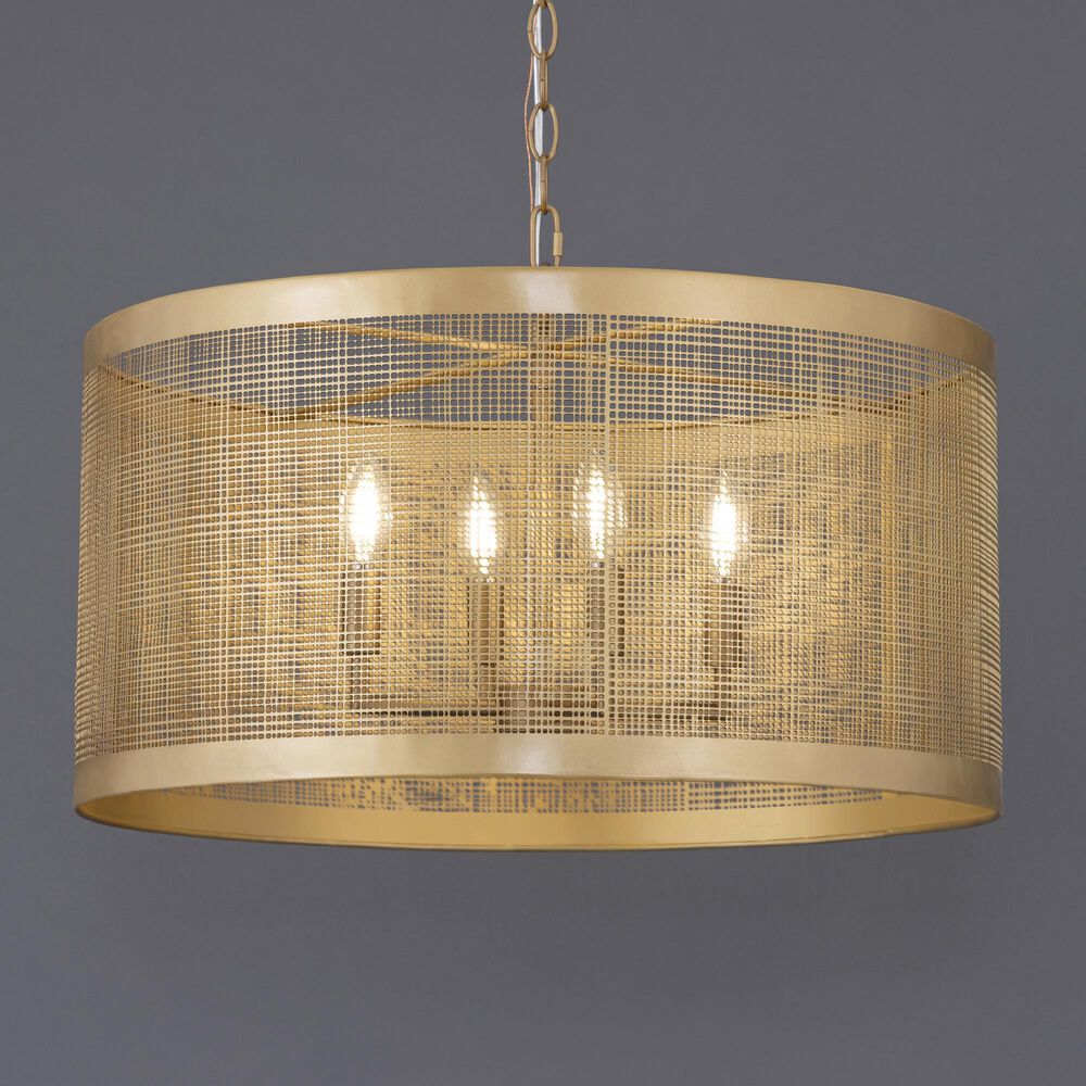 Maxim Lighting Hatcher 24" 4-Light Pendant in Gold, , large