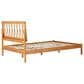 Walker Edison Cama X Spindle Queen Platform Bed in Caramel, , large
