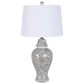 Lamps Per Se 30" Polyresin Table Lamp in Blue and Silver, , large