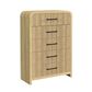 Mayberry Hill Ridgemont 5-Piece Queen Bedroom Set in Natural Brown, , large