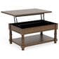 Riverside Furniture Eastlake Lift Top Cocktail Table in Whiskey Oak, , large