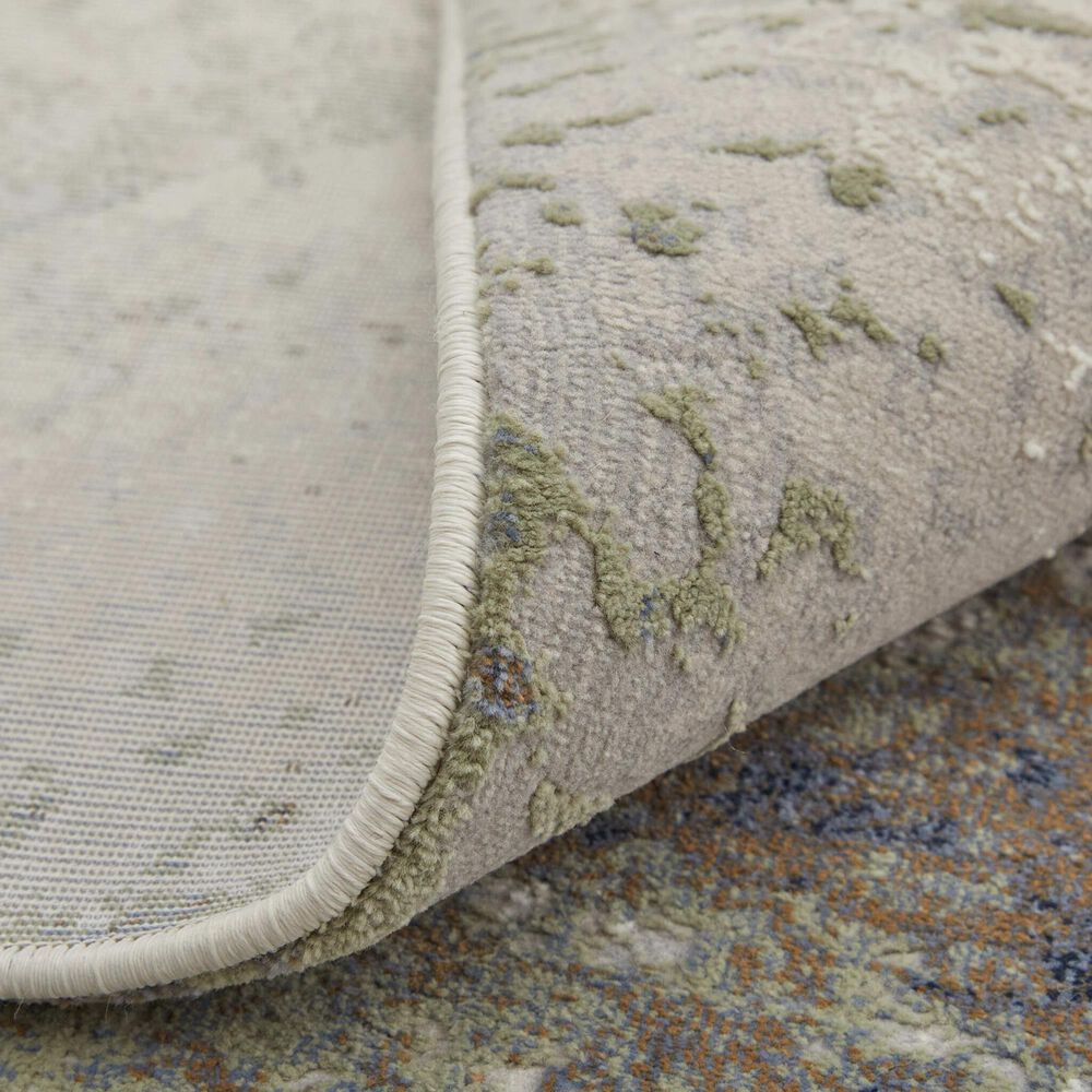Feizy Clio 7&#39;9&quot; x 10&#39; Green and Ivory Area Rug, , large